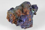 Sparkling Azurite Crystals with Malachite - Laos #178146-1
